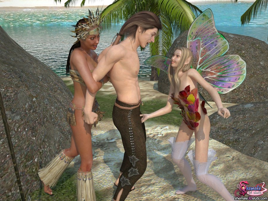 Fantasy curvacious dickgirls fuck a strande - XXX Dessert - Picture 4