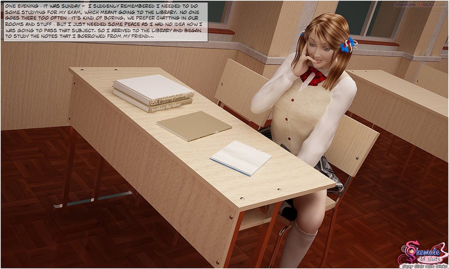 Youngster student with pigtails gets domina - XXX Dessert - Picture 1