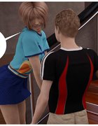 This lusty gang gladly accept new members with firm tits into their orgy