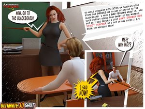 Horny redheaded teacher with perfect ass - Picture 2