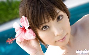 Japanese petite brunette