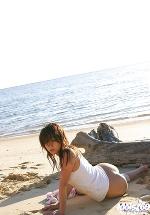 Seductive beach teen