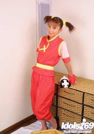 Uniform cute asian