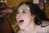 Horny interracial gangbang facial