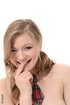 latvian cute blonde fishnet