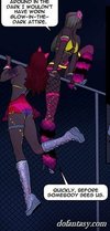 Intense bondage action at a rave. Tourist Trap by Fernando.