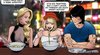 Blonde is befriended by a curious couple. Tourist Trap by Fernando.