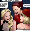 Wistful blonde whisked away by her friends. Tourist Trap by Fernando.