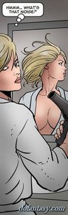Masked brutes shock a babe in bed. Tourist Trap by Fernando.