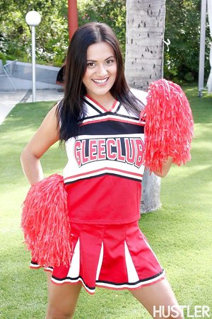 Young uniform cheerleader