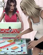 Sexy spanking incorporated into board game play
