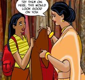 Indian lady is naked in the office