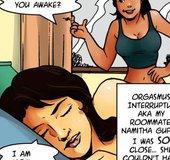 Girl’s masturbation session is interrupted