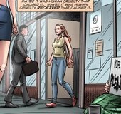 Gal in a short skirt walks in public. Dumpster Diver By Celestin.