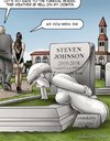 Mourning slave is leashed at a gravesite. For Rent By Erenisch.