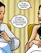 Woman admires a hot chick’s awesome rack