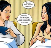 Woman admires a hot chick’s awesome rack