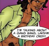 Guy gives his wife a birthday gangbang