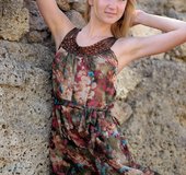 European blonde ukrainian teen