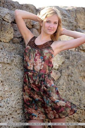 European blonde ukrainian teen