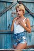 teen blonde shorts
