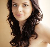 Ukrainian hot brunette babe