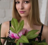 Tiny ass legs black stockings