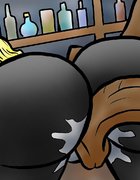 Hung black man pushes inside of a bimbo