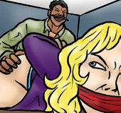 Blue-eyed looker done doggystyle