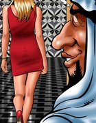 Arab man lusts after a gorgeous American. Harem 2018 By Cagri.
