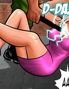 Flawless blonde is hit with a taser, and it hurts. Harem 2018 By Cagri.