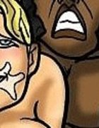 Black man ass-fucks a chesty bimbo