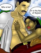 Indian woman meets her lover outdoors