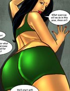 Gal with big knockers tries on a tight bra