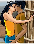 Hot foreplay for a youthful and attractive duo