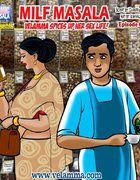 Chesty wife enters a grocery store]big tits, comic, big boobs, MILF, Indian