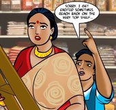 Young man checks out a MILF’s ass at the market