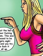 Bratty blonde sister yells at her brother