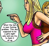 Bratty blonde sister yells at her brother