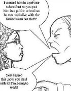 Husband is cruel to his wife before work