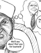 Police officer has a beef with a blowhard citizen