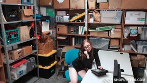 Office sex for a gorgeous girl caught re - Picture 6