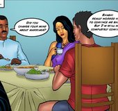Lady dines with her husband after fucking his cousin