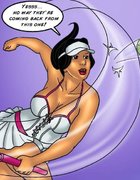 Chesty, restless women go hard at the tennis court