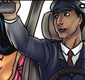 Cab driver lusts after a sexy Indian maven