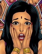 Beautiful Indian ponders going to bed with a woman