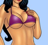 Two Chesty Indians show off in skimpy bikinis