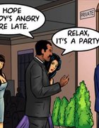 Indian couple hosts an upscale anniversary party