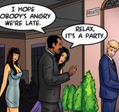 Indian couple hosts an upscale anniversary party