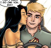 Skank shows her appreciation when a guy helps out